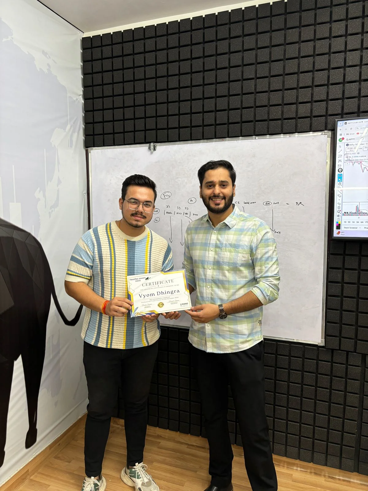 Student awarded stock market certificate